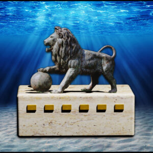 Entrance Lion Marble Statues